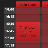 A performance had been added to a stage