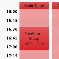 A performance had been added to a stage